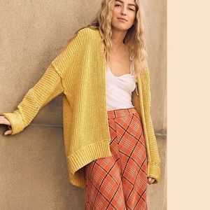 Free People High Hopes Marmalade Combo Cardigan
